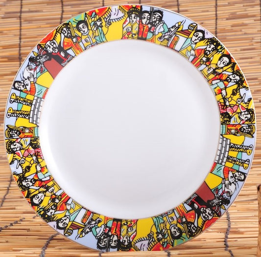 6 PCS Ceramic Dinner Plate (Saba)